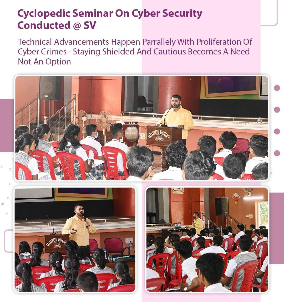 Cyclopedic Seminar On Cyber Security Conducted @ SV